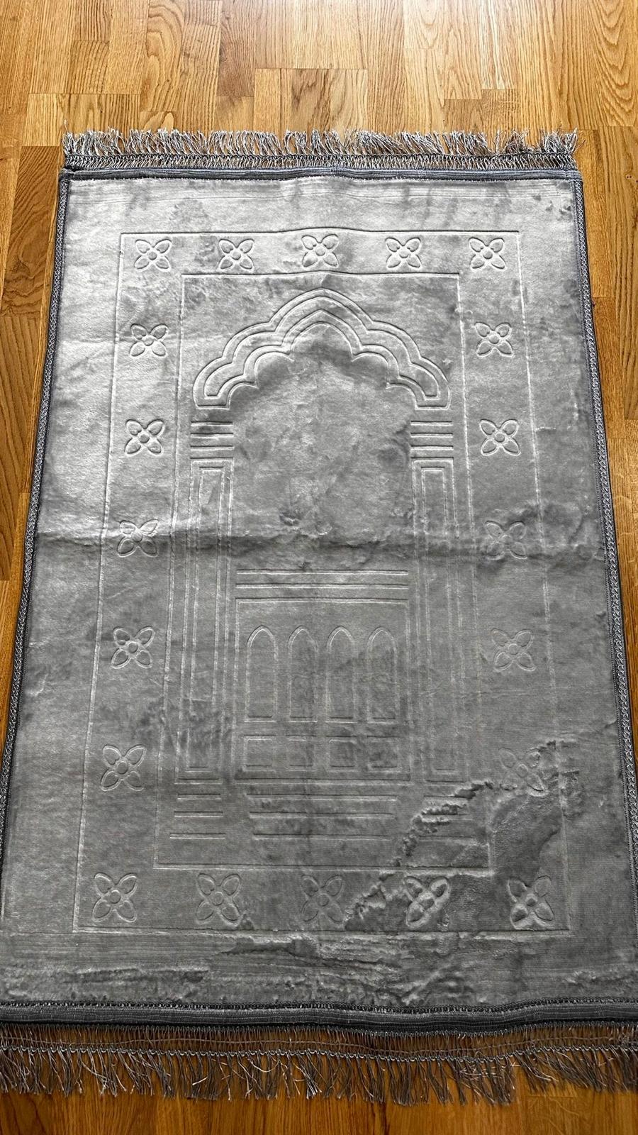 Gebetsteppich – Hellgrau (80×120 cm)