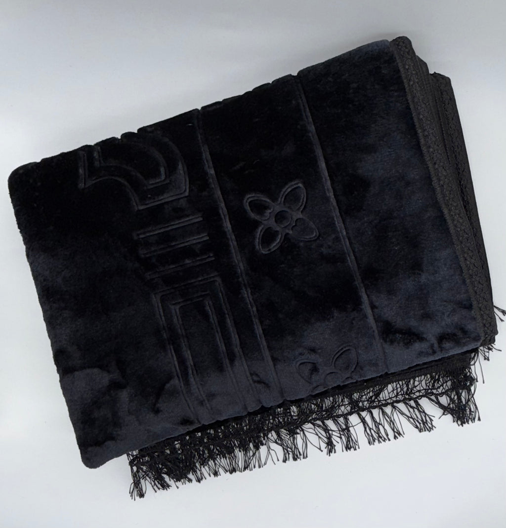 Gebetsteppich – Schwarz (80×120 cm)