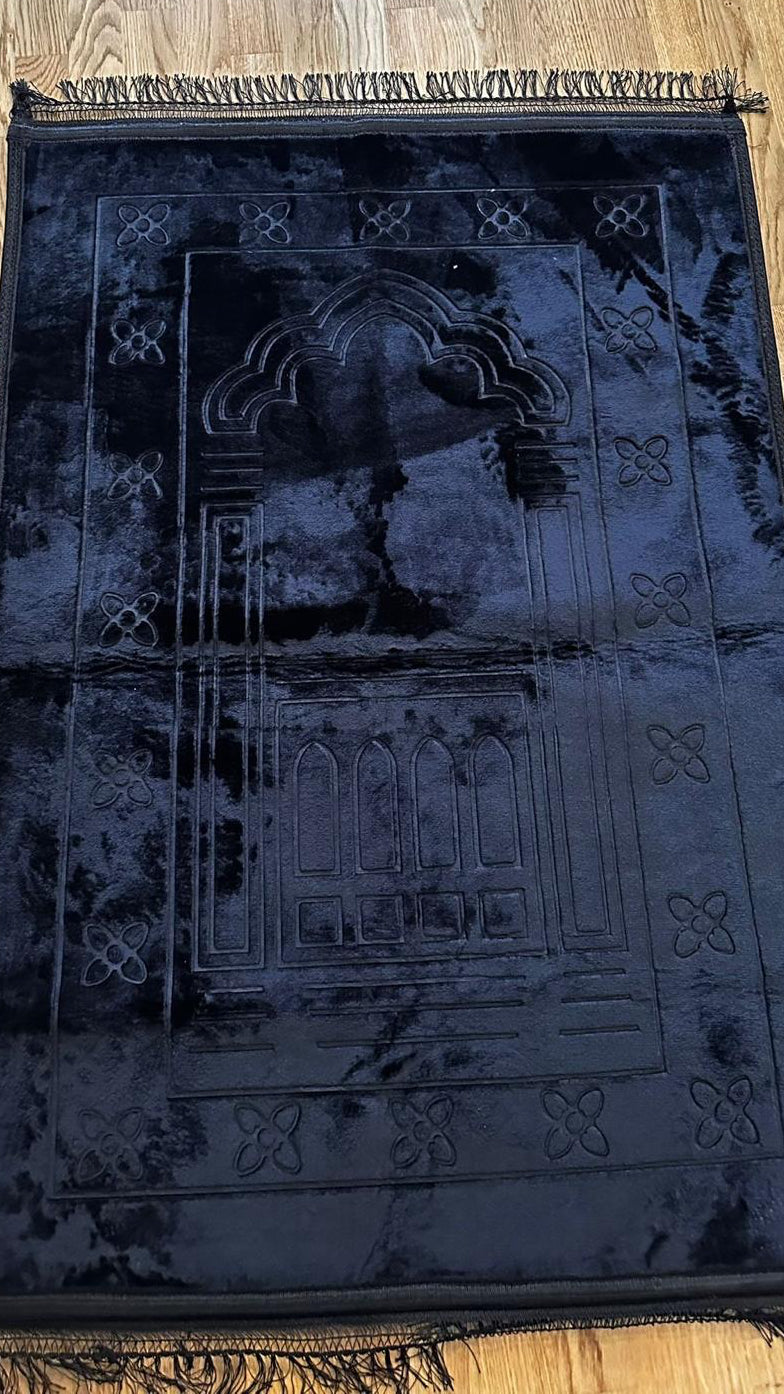 Gebetsteppich – Schwarz (80×120 cm)