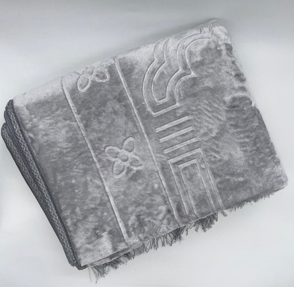Gebetsteppich – Hellgrau (80×120 cm)