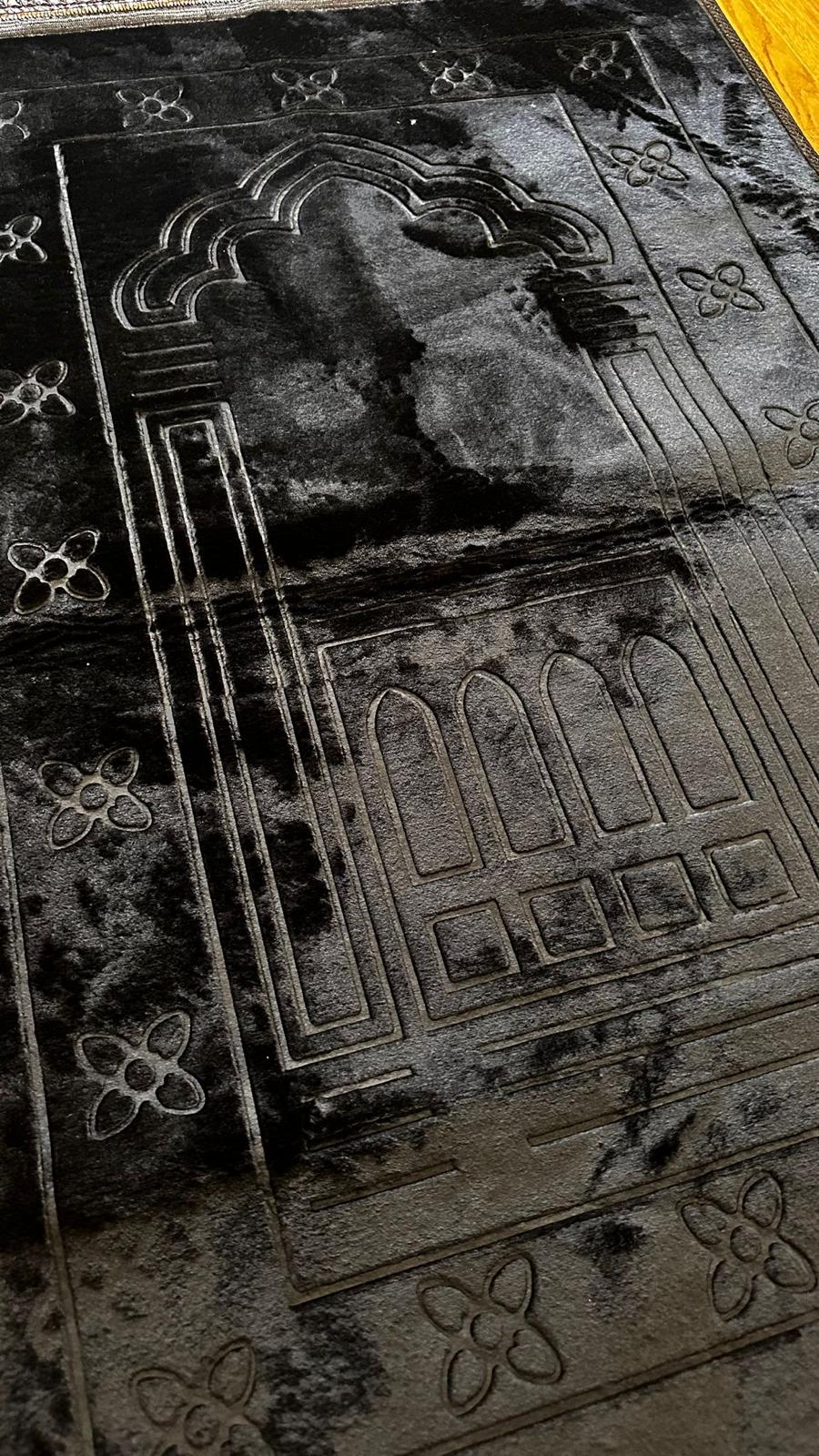 Gebetsteppich – Schwarz (80×120 cm)